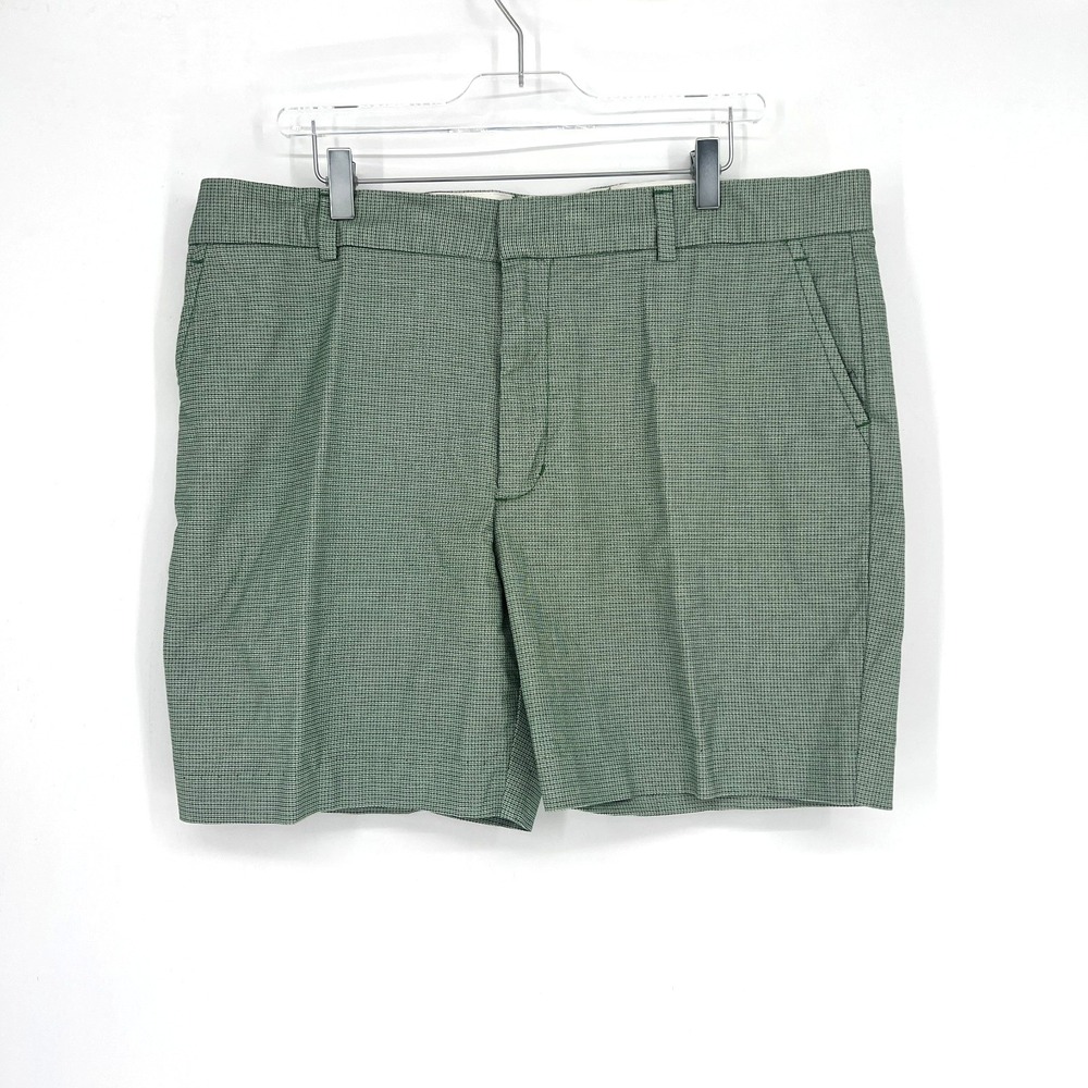 Mr Turk Shorts Mens 38 Green Geometric Preppy Chino Vibrant Colorful Short‎